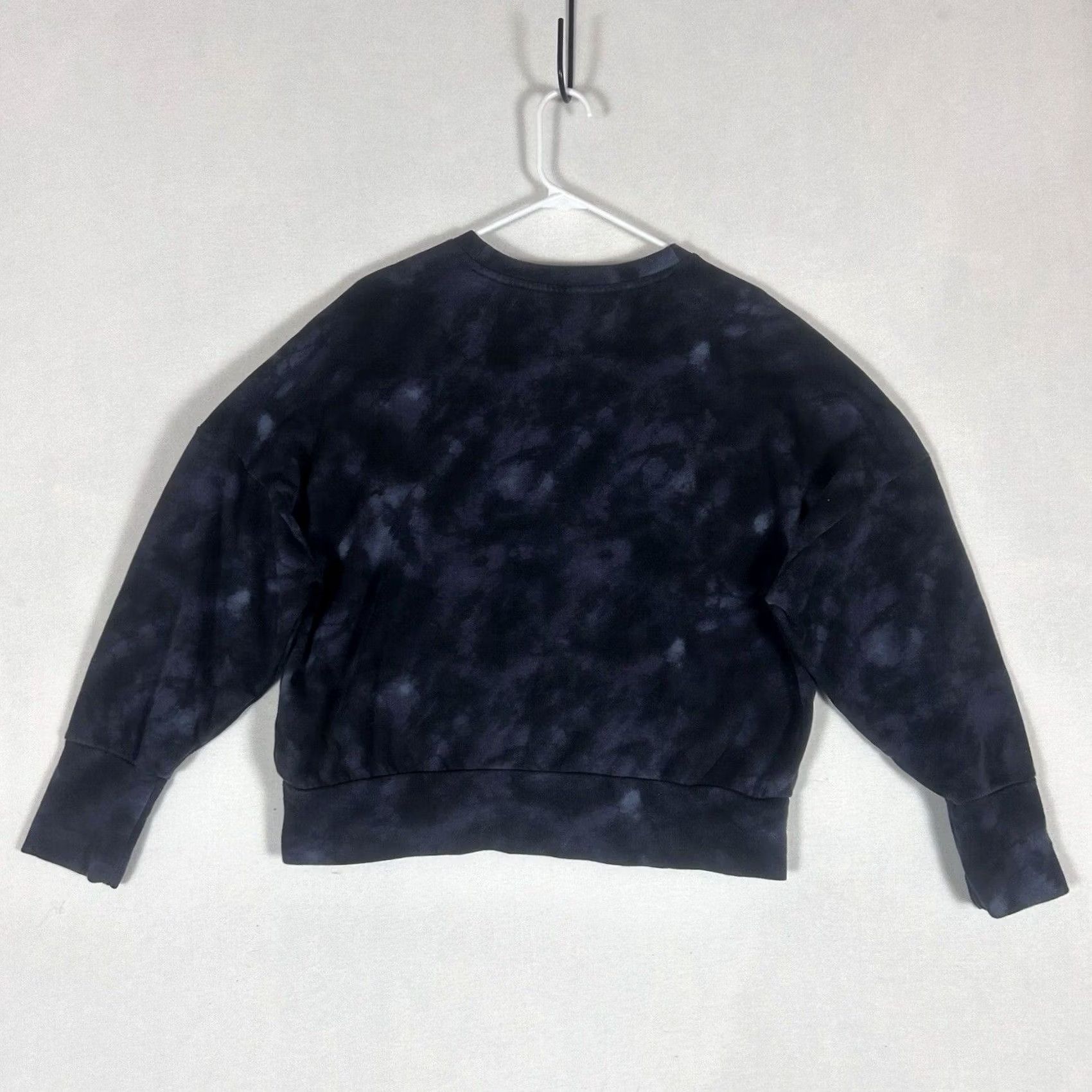 Old Navy Old Navy Cropped Sweatshirt Womens XL Blue Crew Neck L/S Casual Pullover Cottons Polyester Easy Care Brushed Interior Vintage No Size XL / US 12-14 / IT 48-50 - 5 Thumbnail