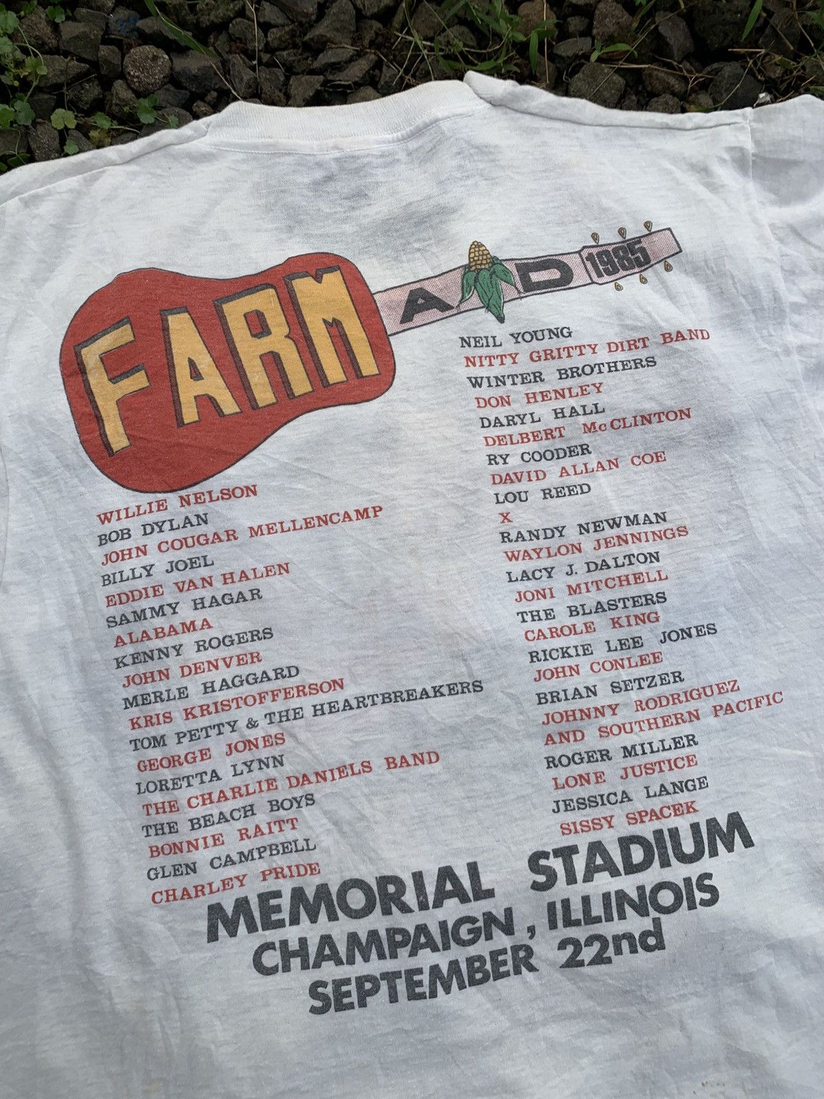 Band Tees Rare Vintage Farm Aid 85 Tshirt Size US M / EU 48-50 / 2 - 9 Thumbnail