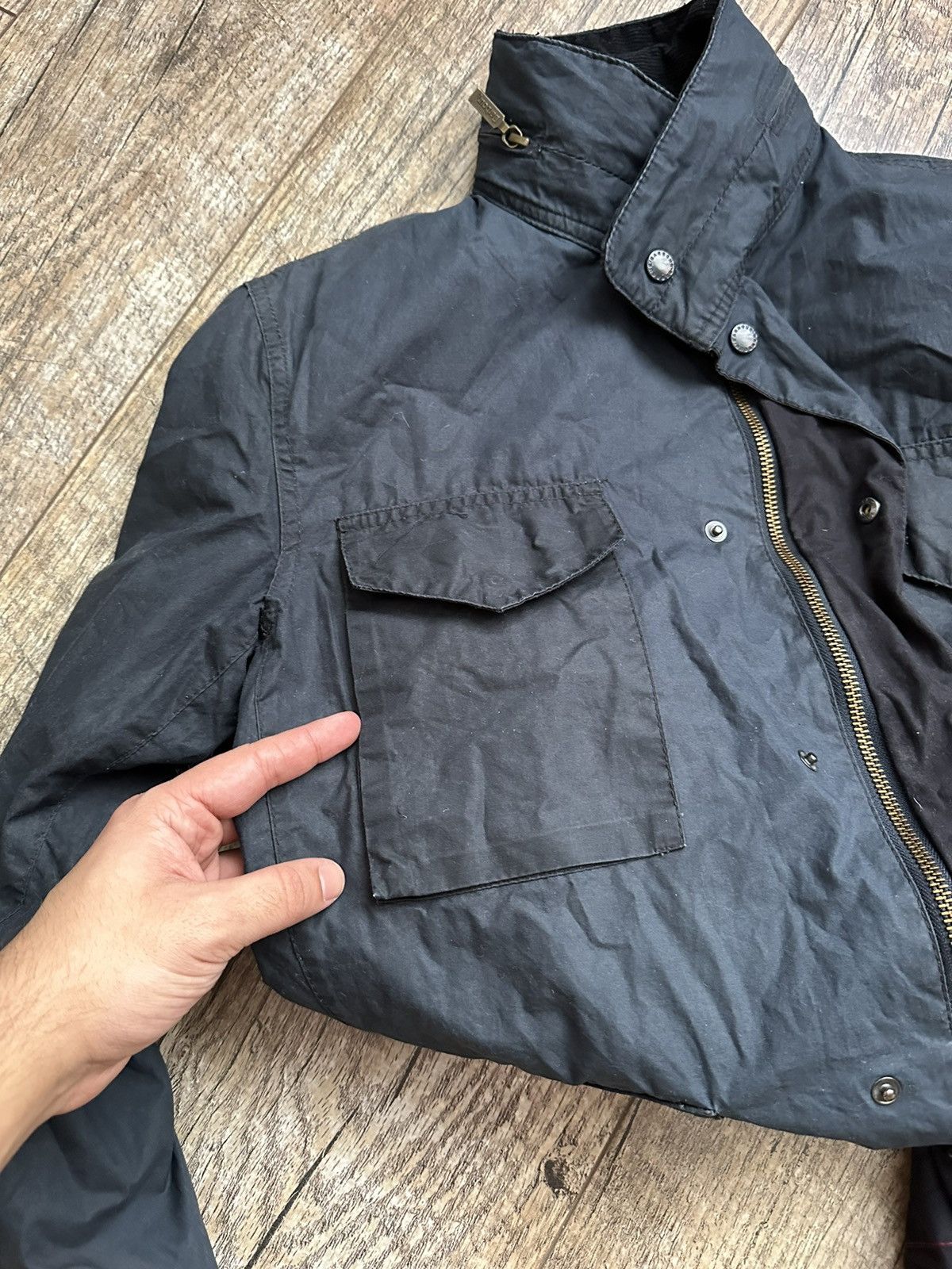 Barbour Vintage Barbour Tailored Sapper Waxed Jacket Size US S / EU 44-46 / 1 - 22 Thumbnail