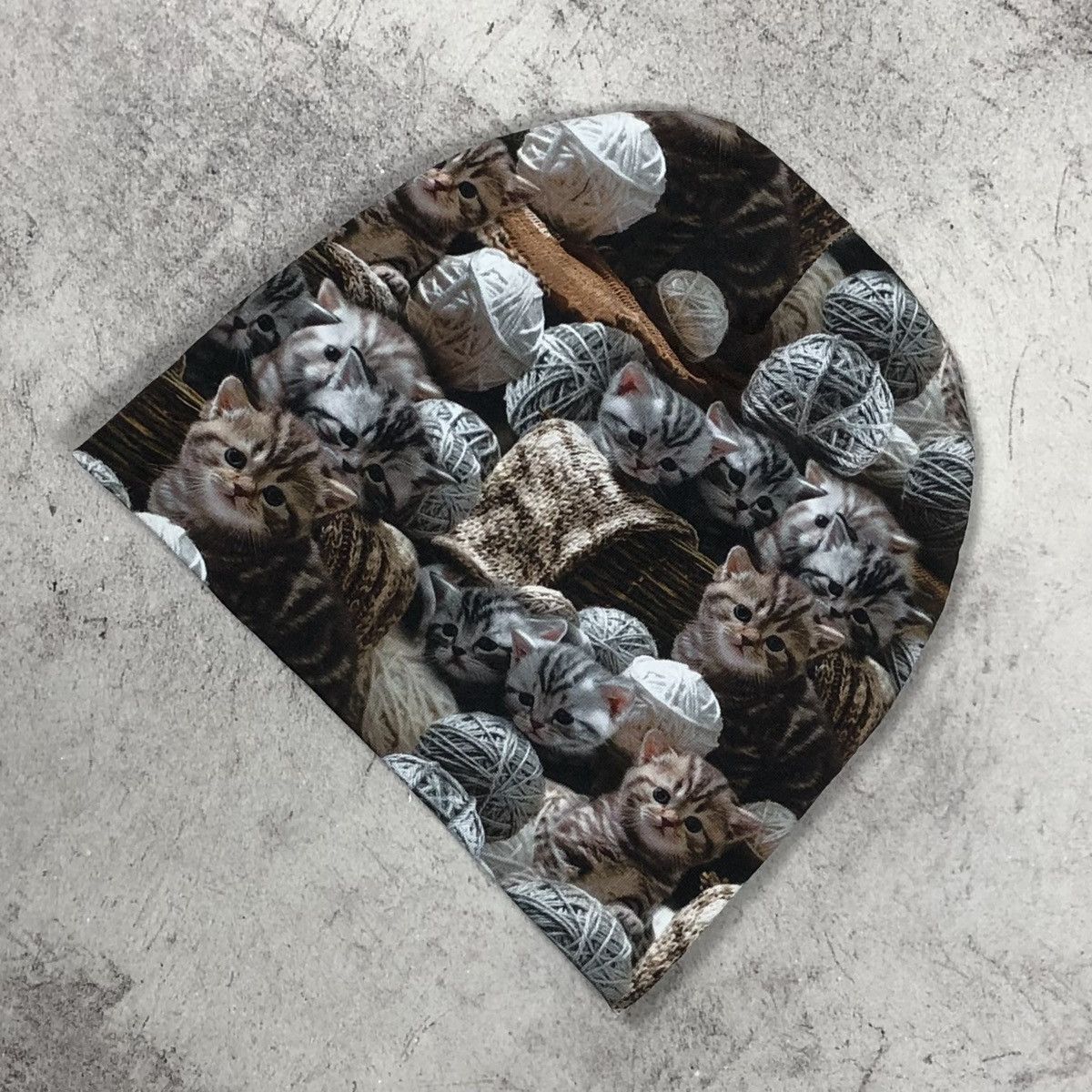 Vintage Made In Jail Kittens Beanie Hat AOP Krimprod Sweden Prison Size ONE SIZE - 7 Thumbnail