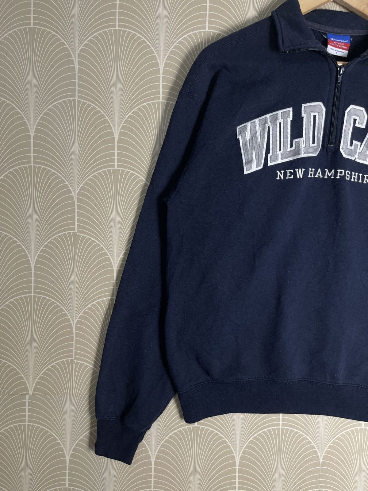 Champion VINTAGE CHAMPION WILD CATS NEW HAMPSHIRE HALF ZIPPER Size US L / EU 52-54 / 3 - 3 Thumbnail