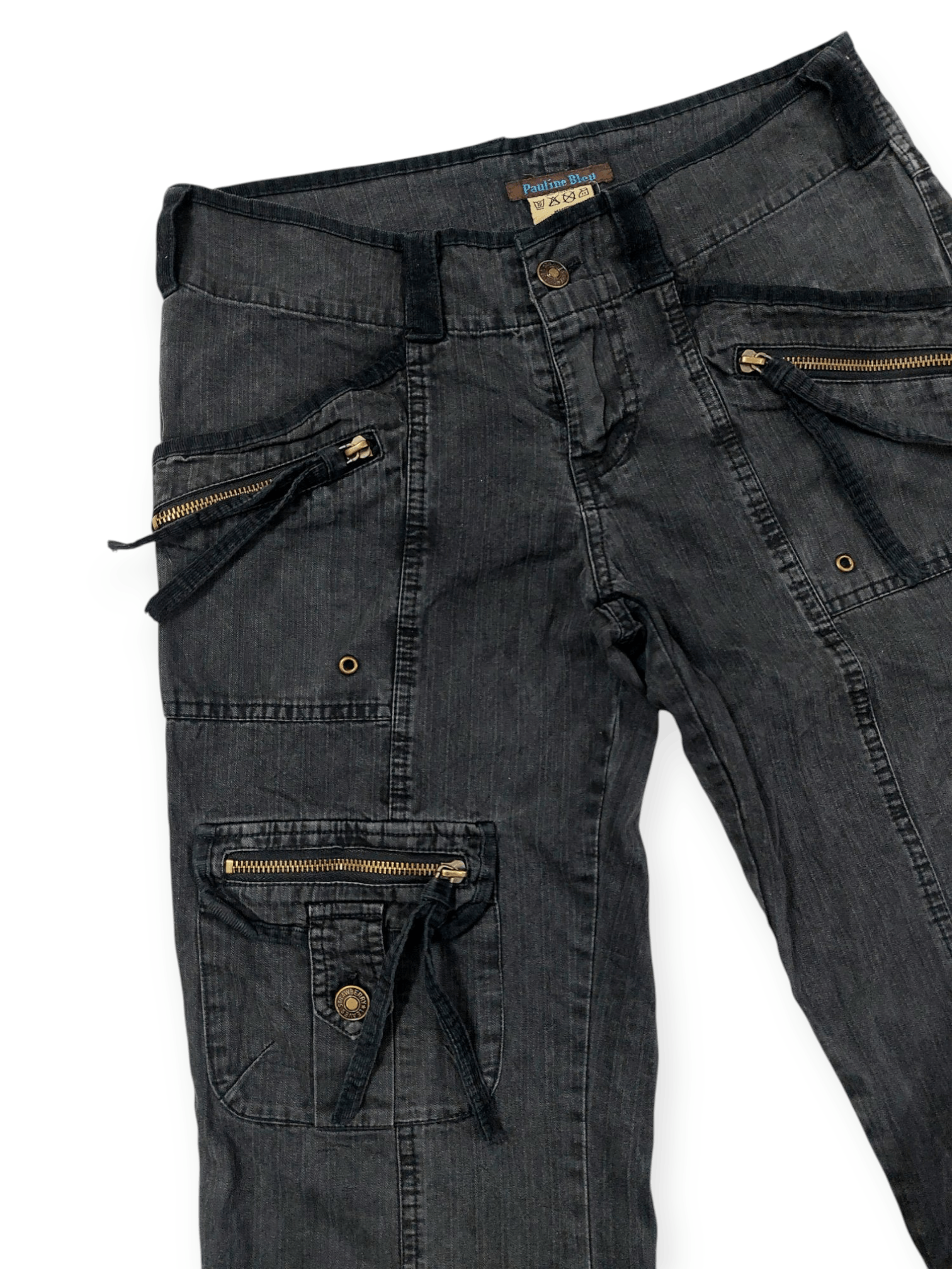 Other Super Flare Pauline Bleu Multipocket Cargo Pants Size US 29 - 5 Thumbnail