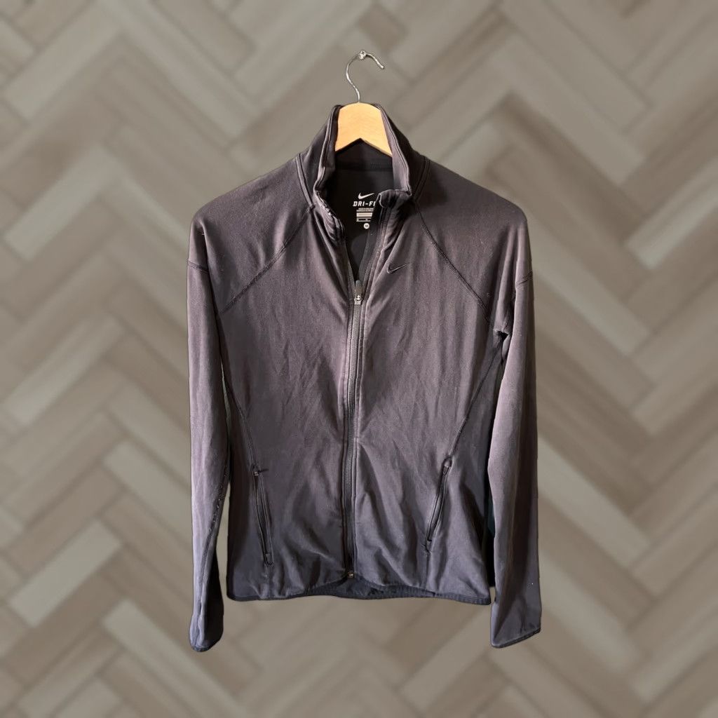 Nike Nike Womens Track Jacket Dri-Fit Full Zip Long Sleeve Black Size M Athletic Jacket Womens Size M / US 6-8 / IT 42-44 - 1 Thumbnail