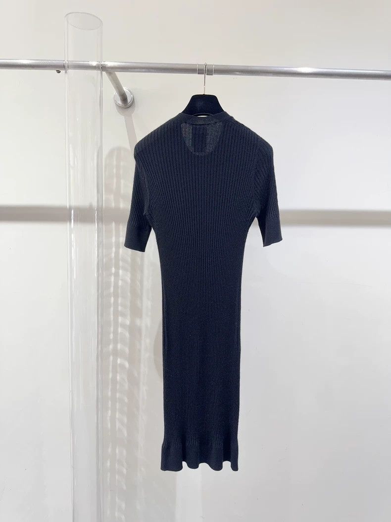 Chanel Chanel 22K knitted little black skirt knitted skirt 2503-Ne Size S / US 4 / IT 40 - 2 Thumbnail