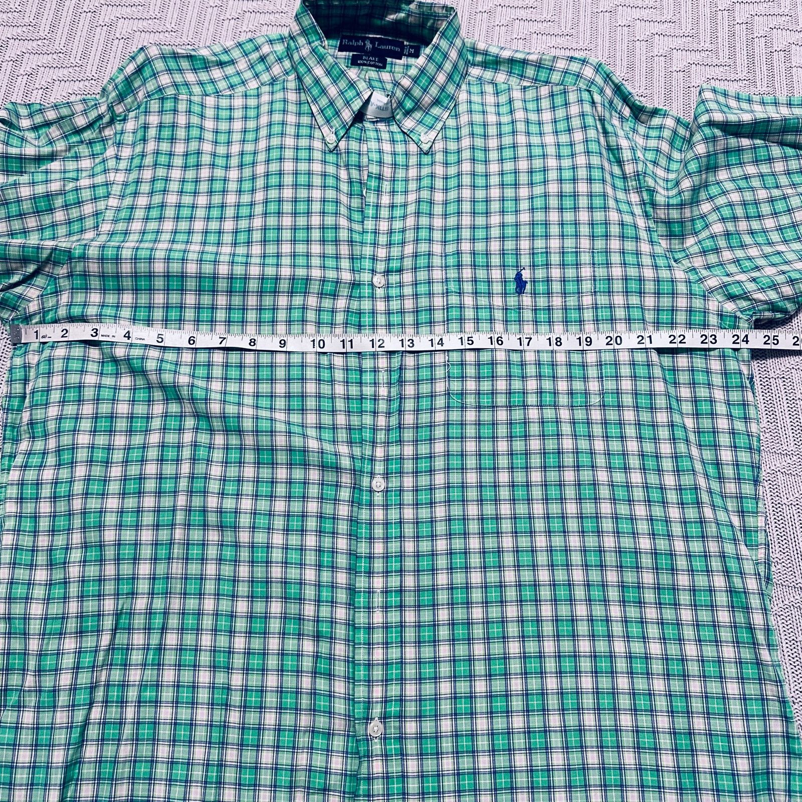 Ralph Lauren Ralph Lauren green summer plaid Blake fit button down Size US M / EU 48-50 / 2 - 6 Thumbnail
