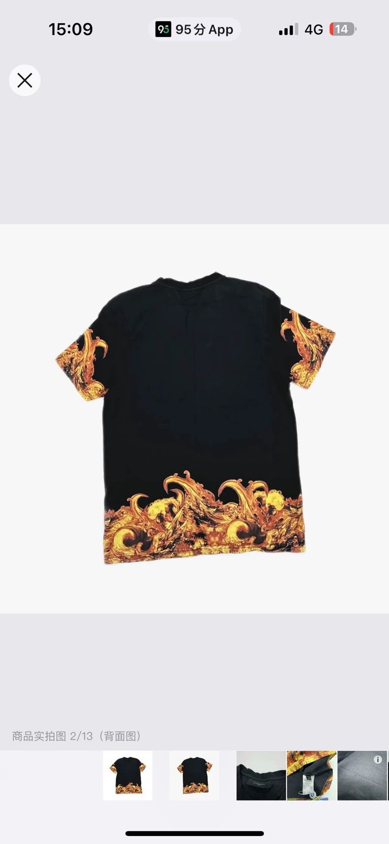 Other Givenchy Flame short-sleeve, size M, 95% new Size US M / EU 48-50 / 2 - 2 Thumbnail