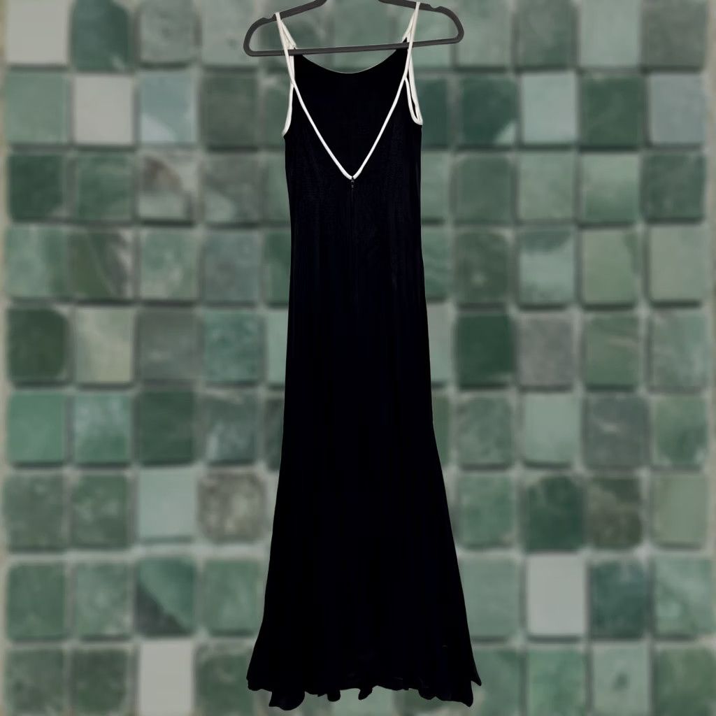 Jessica McClintock VINTAGE Jessica McClintock Gunne Sax Mermaid Evening gown 90s Black Rayon 5/6 Women Girls Mens? Size S / US 4 / IT 40 - 1 Thumbnail