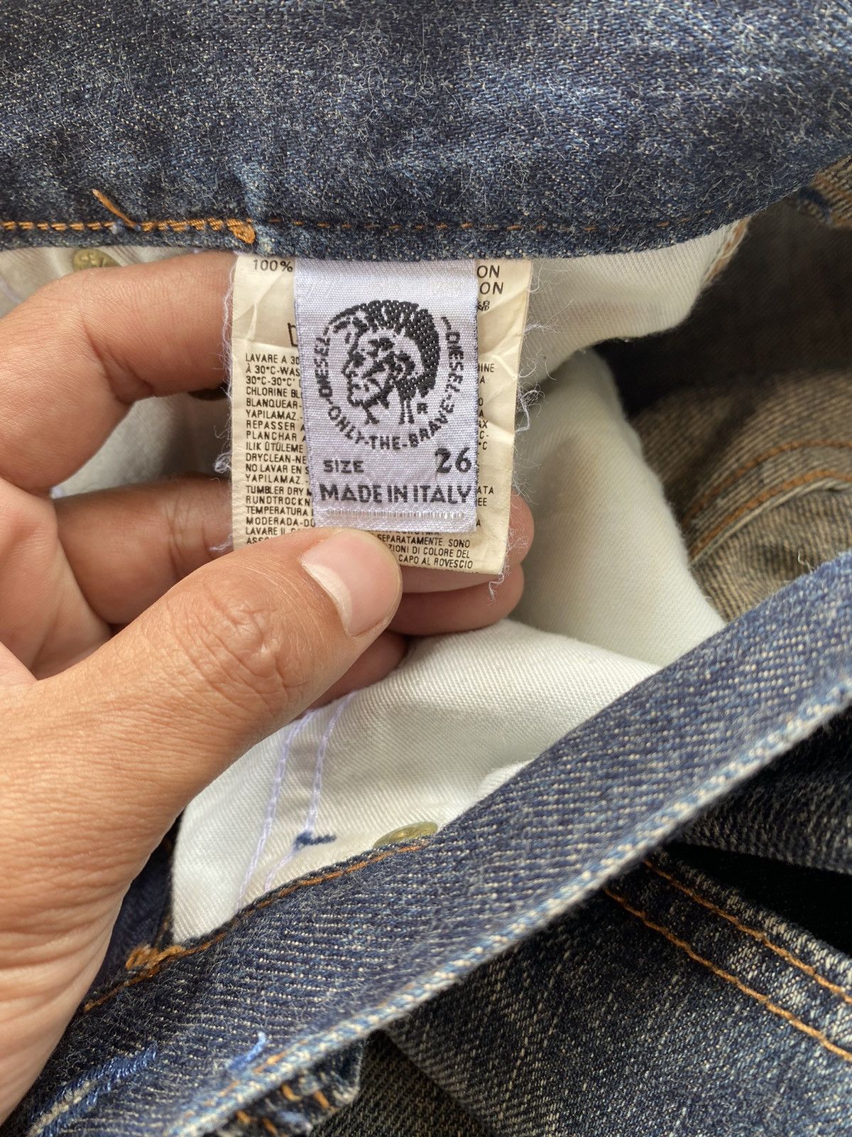 Diesel × Vintage Diesel Distressed Jeans Made in Italy Size 28" / US 6 / IT 42 - 10 Thumbnail