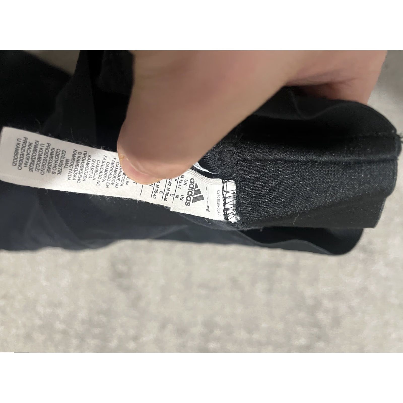 Adidas Women's adidas Black Pull-On Leggings M 12-14 Regular Striped Ankle Activewear Womens Size 32" / US 10 / IT 46 - 5 Thumbnail
