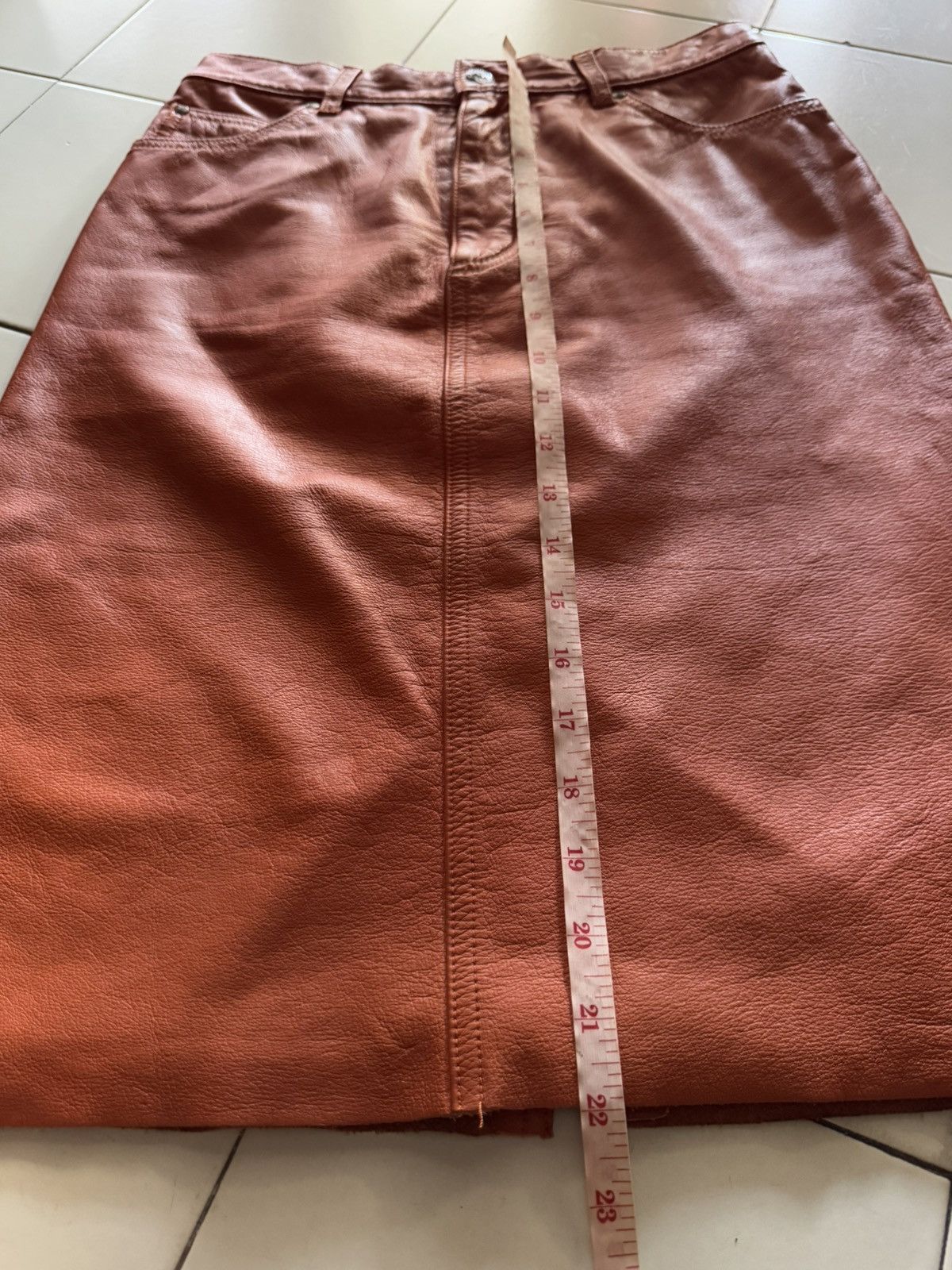 Vivienne Tam Vivienne Tam Leather Cowhide Skirt Size 26" / US 2 / IT 38 - 16 Thumbnail