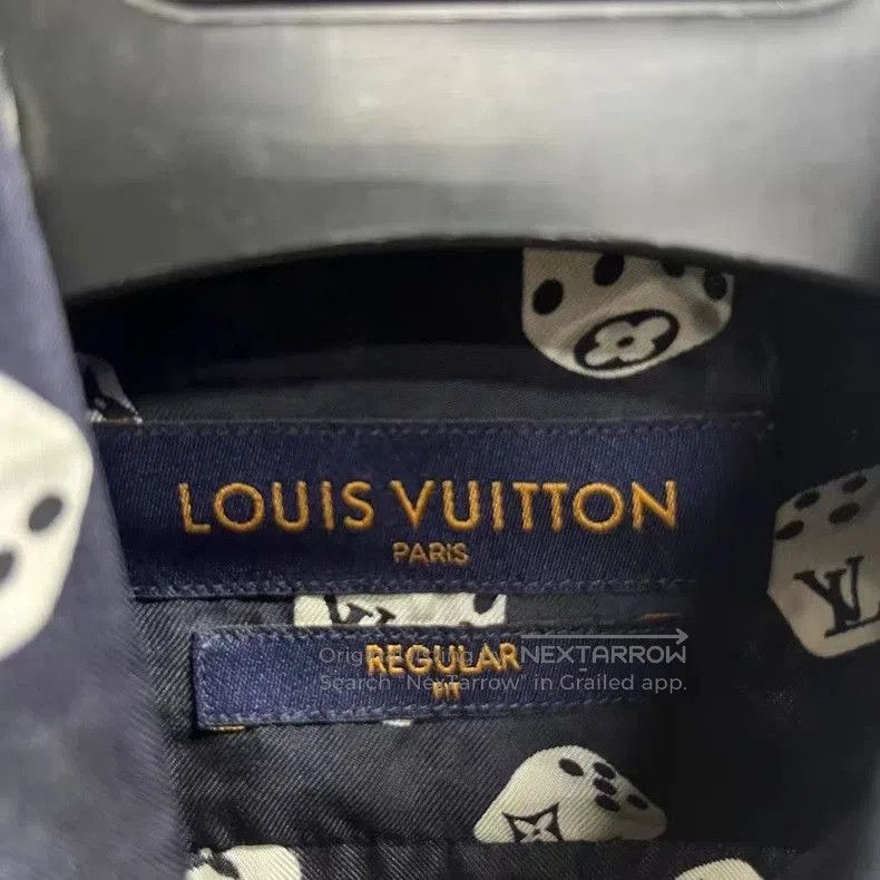 Louis Vuitton Louis Vuitton Blue Silk Printed Long Sleeve Shirt. Size US XS / EU 42 / 0 - 3 Thumbnail
