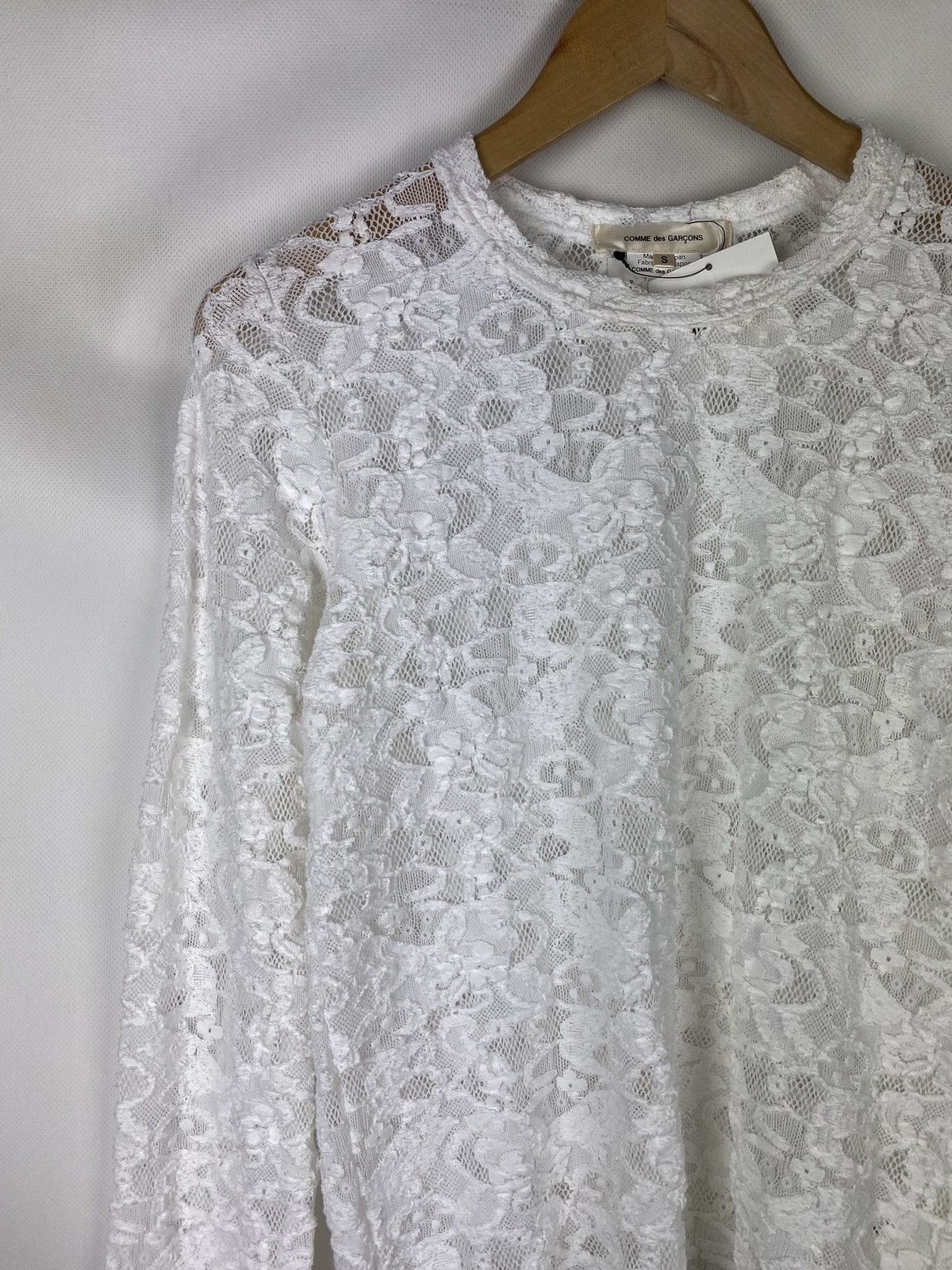 Comme des Garcons BNWT! Junya Watanabe Comme Des Garçons lace tunic blouse Size S / US 4 / IT 40 - 4 Thumbnail