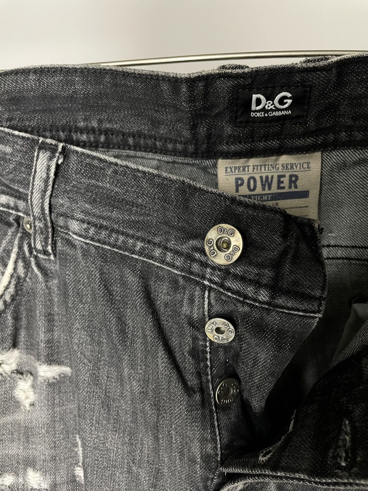 Dolce & Gabbana Dolce & Gabanna Vintage Distressed Faded Black Denim Jeans Size US 36 / EU 52 - 18 Thumbnail