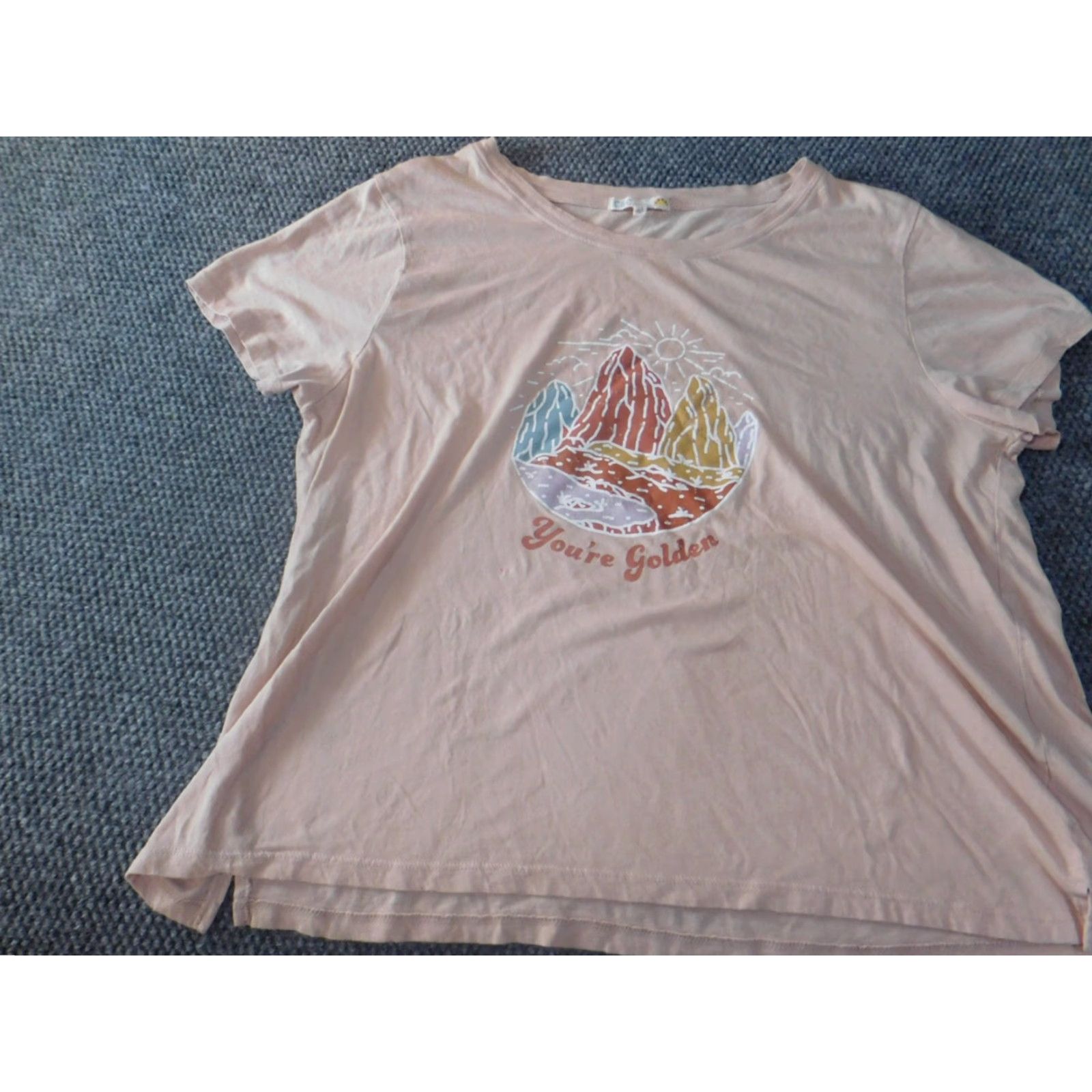 Vintage C&C California Blouse Womens 2X Plus Pink Short Sleeve Pullover Knit Cotton Rayon Button Collared Casual Basic Size XXL / US 16-18 / IT 52-54 - 3 Thumbnail