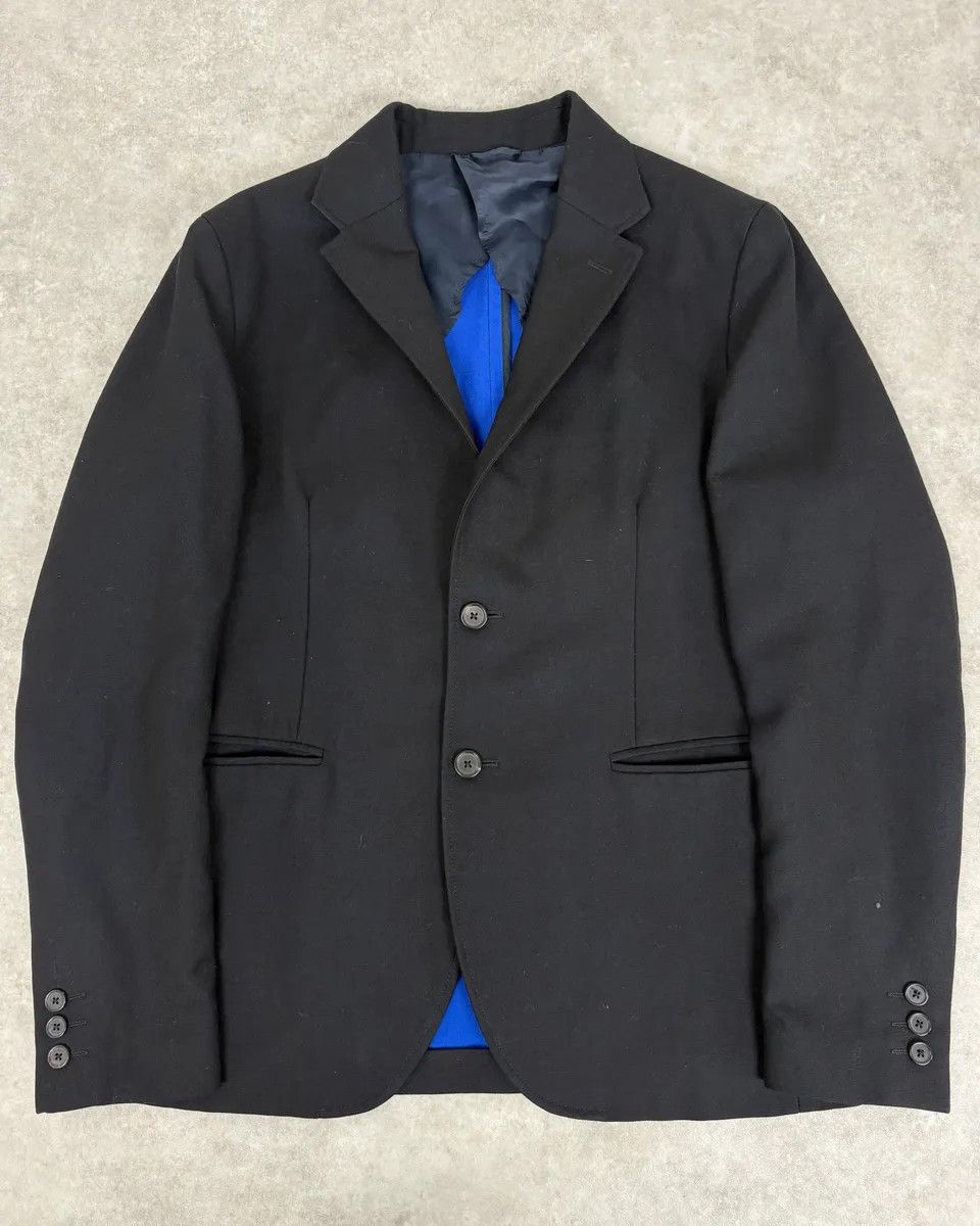 Vintage Raf Simons Black Minimalist Blazer Jacket Size 42R - 1 Thumbnail