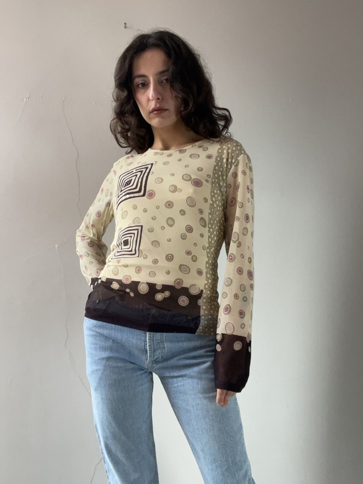 Vintage y2k blouse Size S / US 4 / IT 40 - 3 Thumbnail