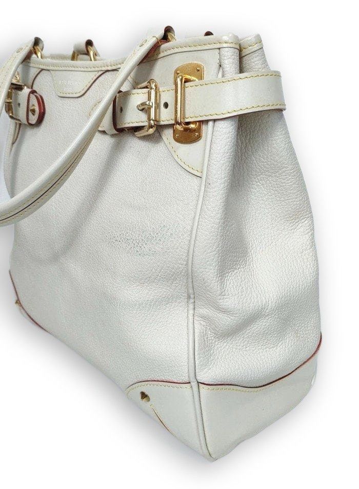 Louis Vuitton Louis Vuitton - Suhali White Leather Handbag Preloved Size ONE SIZE - 3 Thumbnail