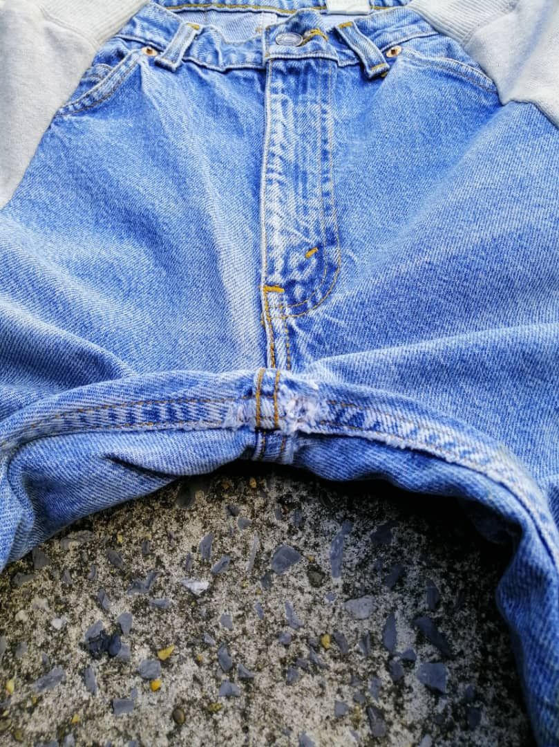 Levi's × Levi's Vintage Clothing Levi's 505 Regular Fit Straight Leg Custom Nike Pants Jeans Size US 30 / EU 46 - 5 Thumbnail