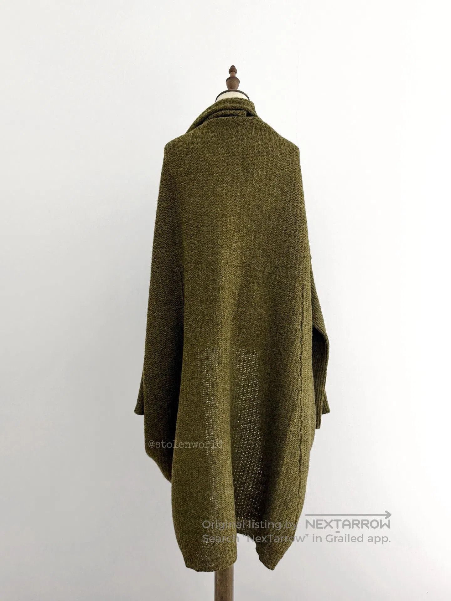 Y's green knitted wool cardigan by Y's. Size M / US 6-8 / IT 42-44 - 4 Thumbnail