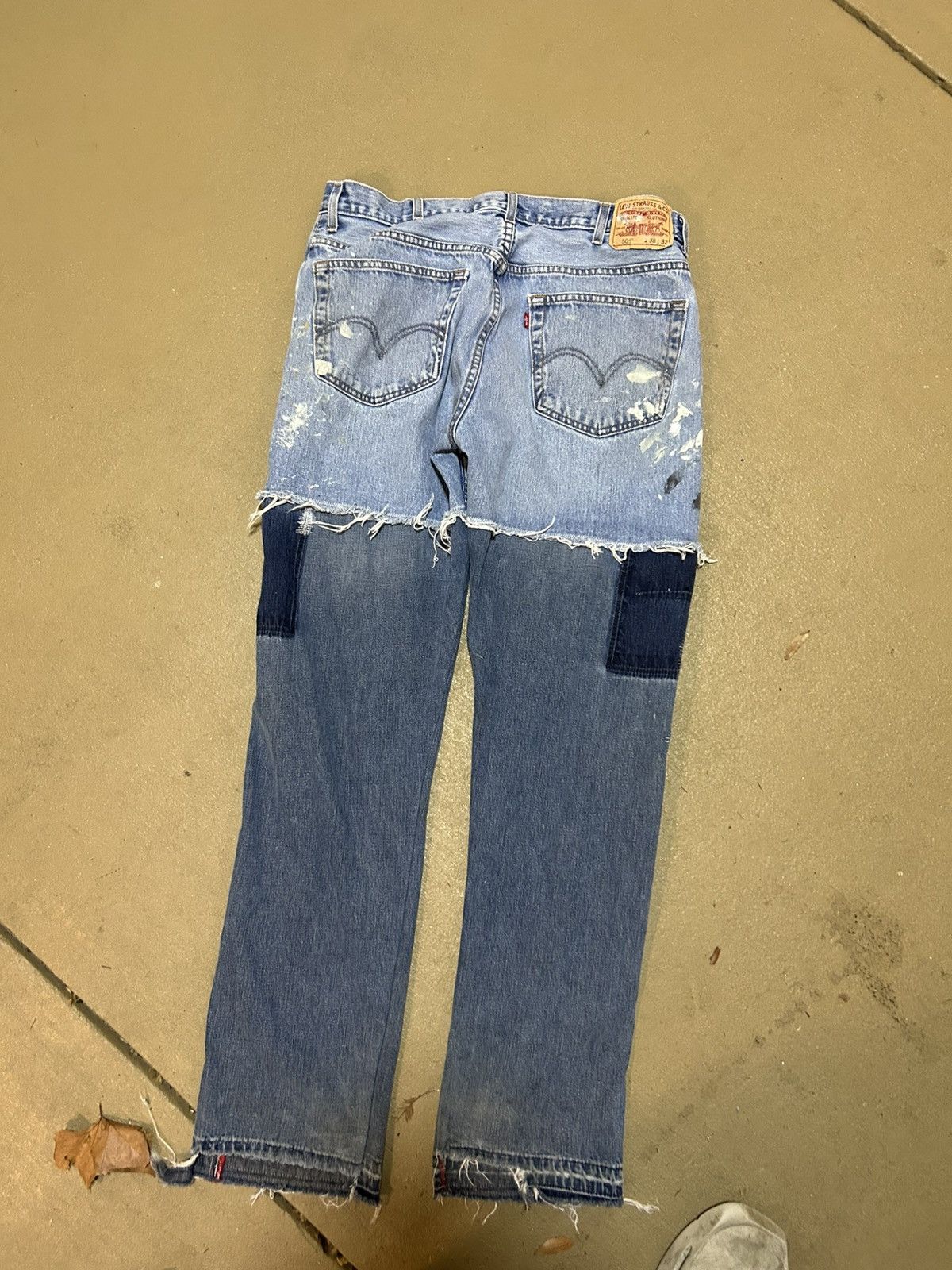 Other 1/1 Your World reconstructed vintage Levi’s denim jeans Size US 38 / EU 54 - 4 Thumbnail