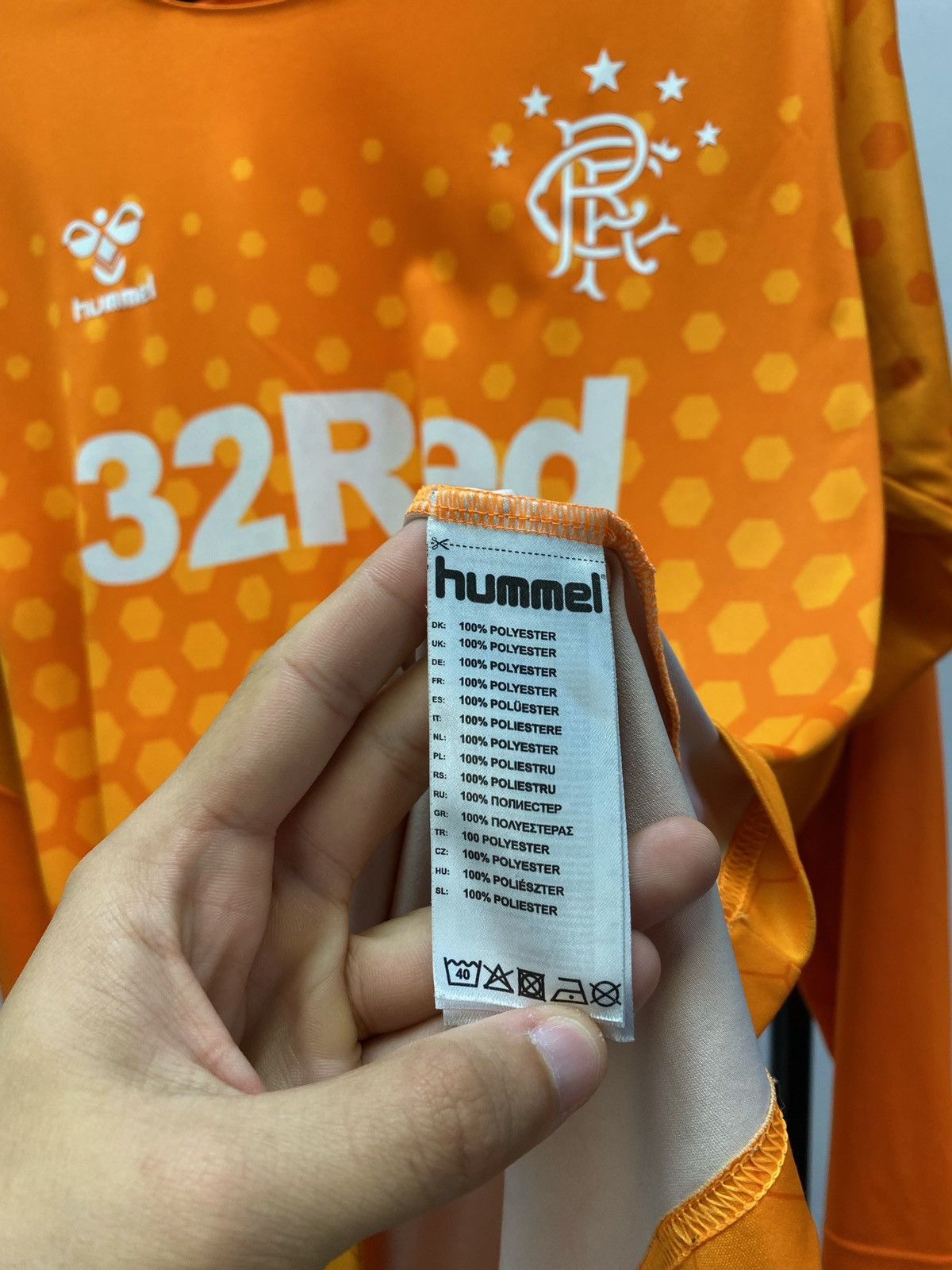 Hummel Glasgow Rangers 2019 / 2020 Hummel Soccer Jersey Size US L / EU 52-54 / 3 - 16 Thumbnail