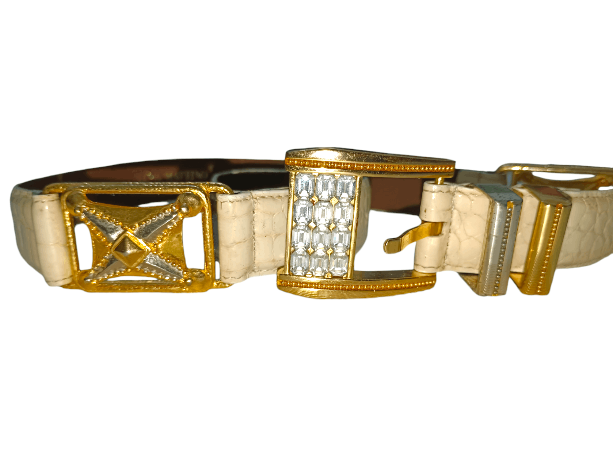 14th Addiction × Hysteric Glamour × KMRii Japanese Fashion Y2K Luna Mattino Leather Belt Size 30 - 3 Thumbnail