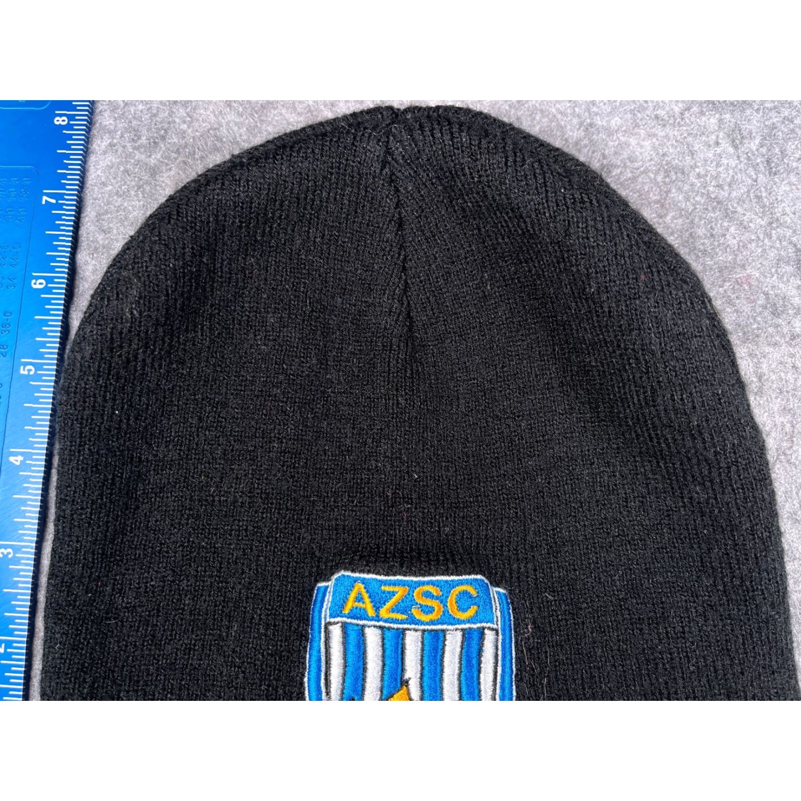 Vintage AZSC Arizona Soccer Club Beanie Adult One Size Black Knit Acrylic Hat Unbranded Unisex Soccer Club Logo 90s12? Size ONE SIZE - 3 Thumbnail