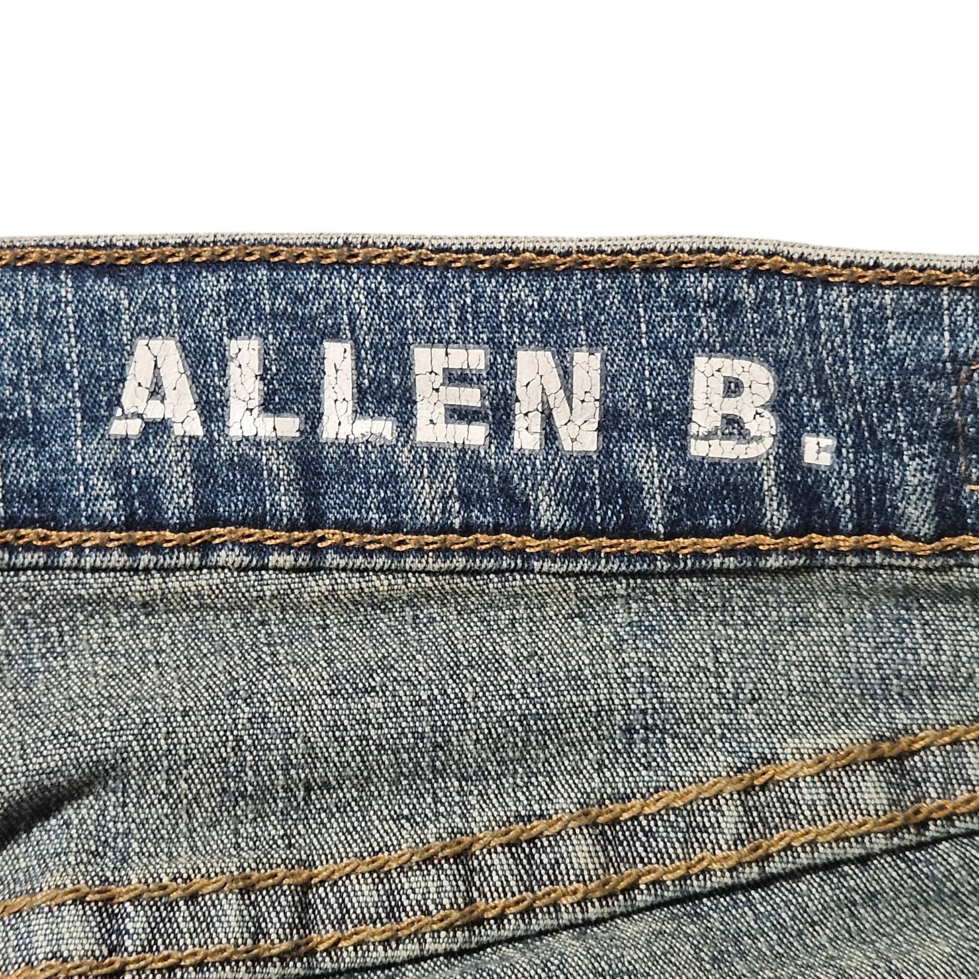 Other VTG Y2K Allen B. Women Flared Jeans Snakeskin Inset Y2K Grun Size 30" / US 8 / IT 44 - 4 Thumbnail
