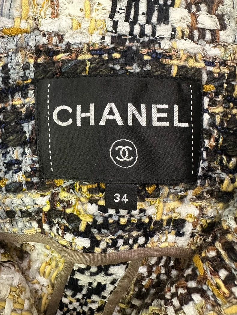 Chanel Chanel 19K snow series mixed color plaid tassel sequin jac Size XXS / US 00 / IT 34 - 6 Thumbnail