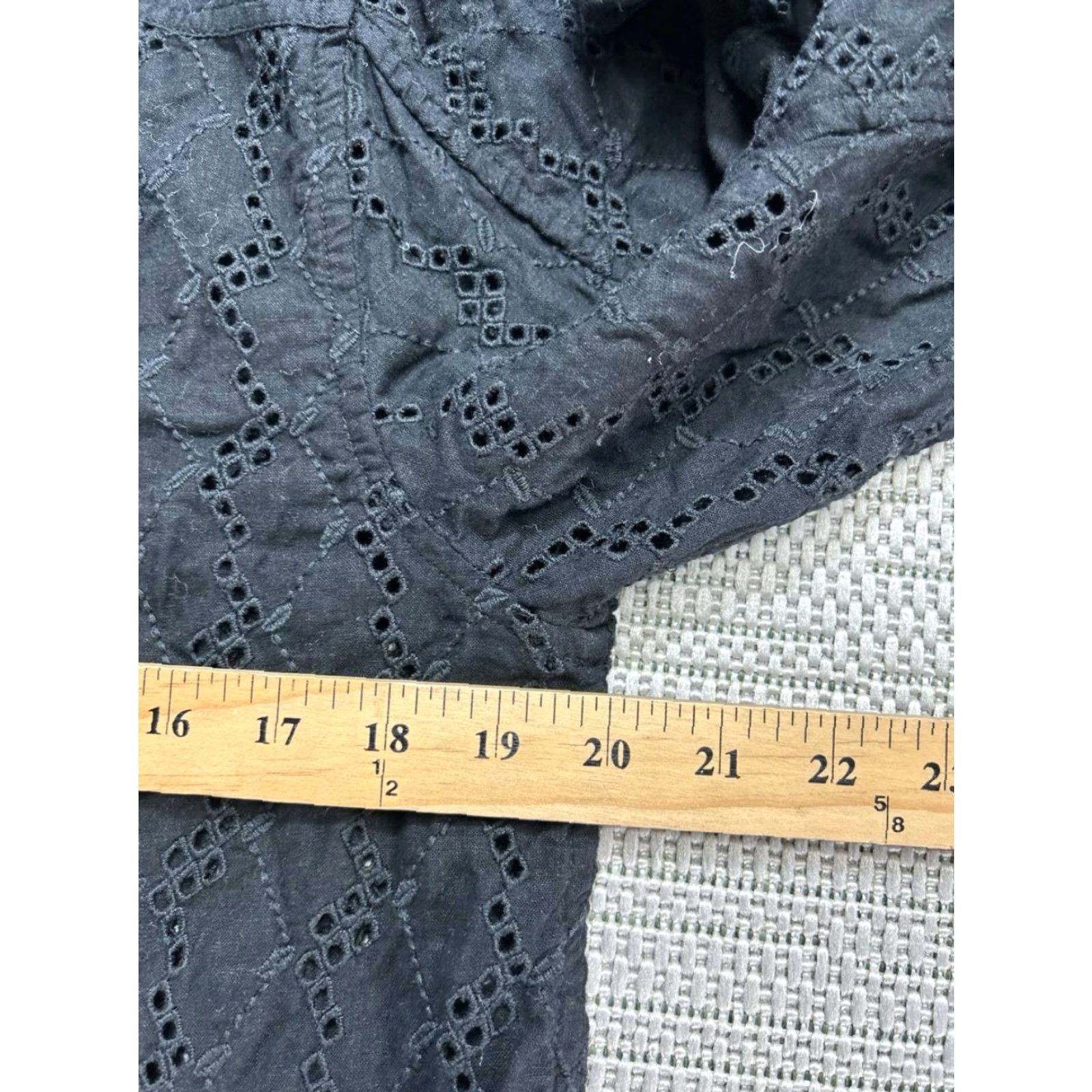 Madewell Madewell Shirt Womens Small Black Linen Blend Henley Size S / US 4 / IT 40 - 6 Thumbnail