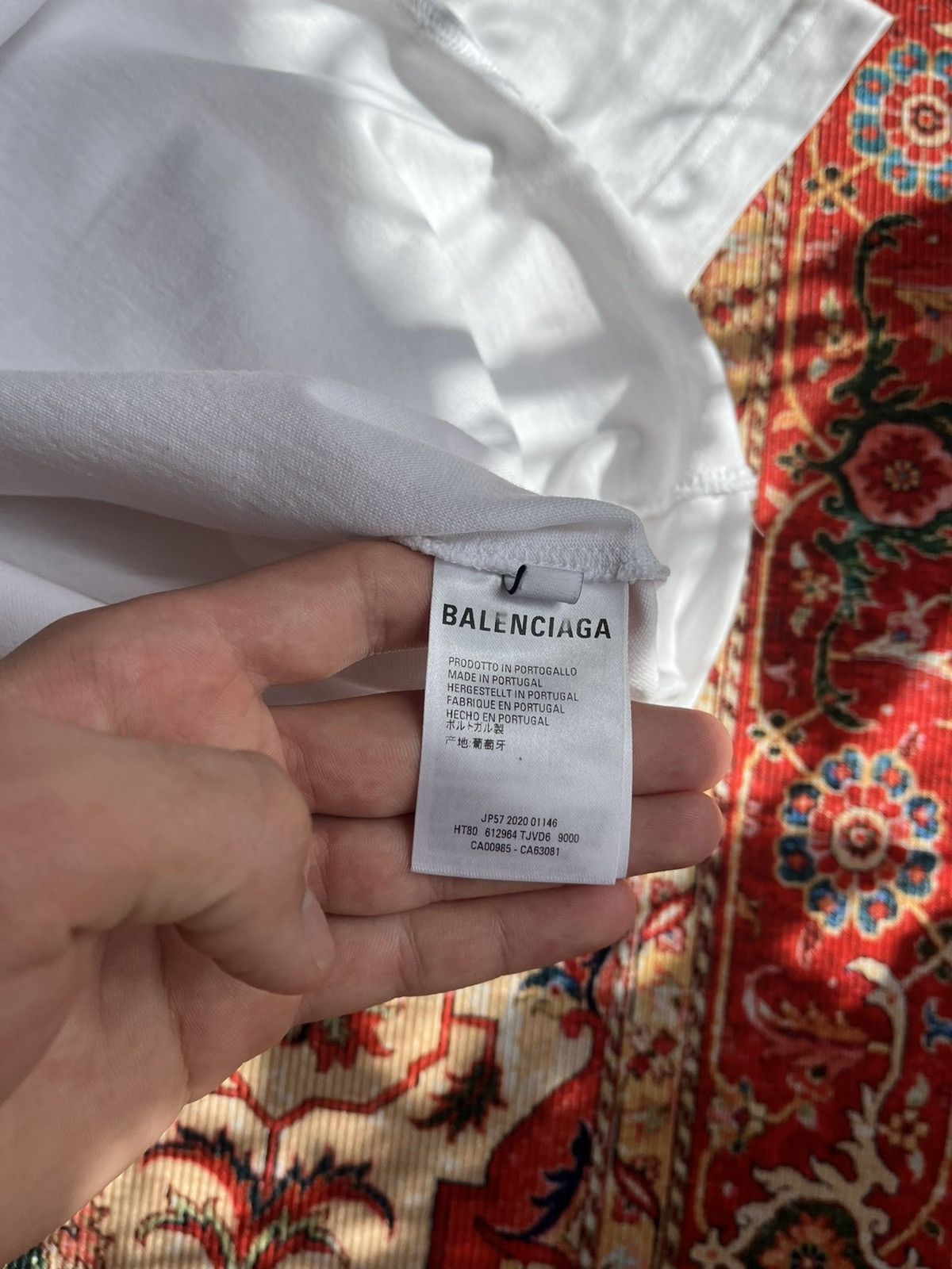 Balenciaga Balenciaga Paris France Logo T-Shirt (White) Size S / US 4 / IT 40 - 5 Thumbnail