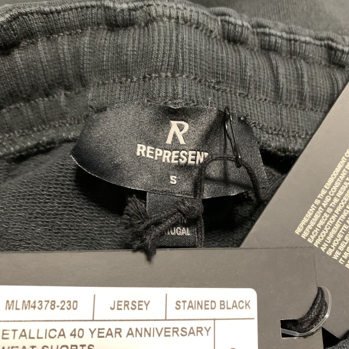 Represent Clo. Represent Small Shorts Metallica Local Crew Stained Black Size US 30 / EU 46 - 8 Thumbnail