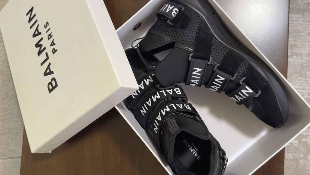 Balmain Balmain B-Bold High-Top Sneakers Size US 12 / EU 45 - 10 Thumbnail