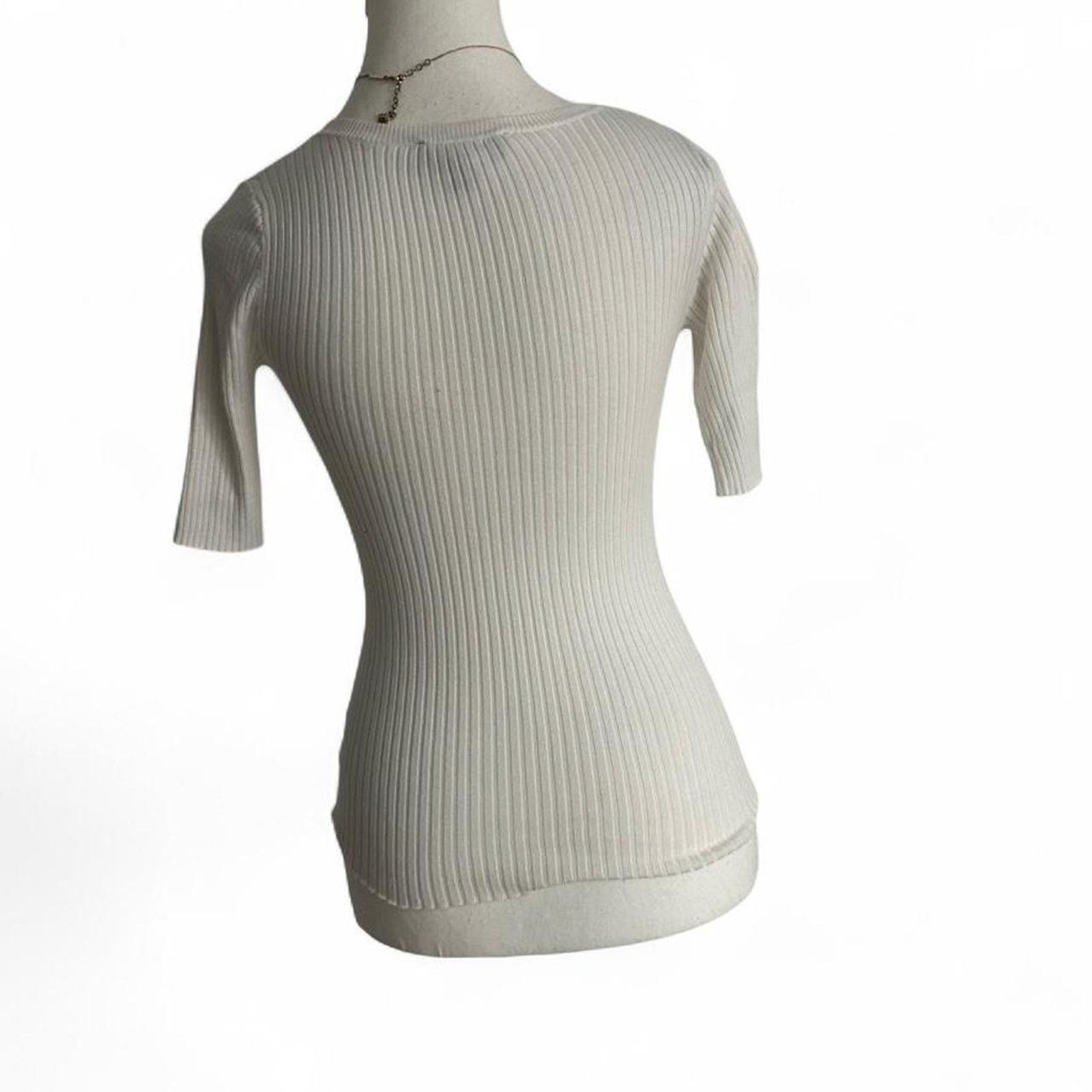 Express Express Y2K Supper Fitted XXS 3/4 Sleeve Top Business Casual Size XXS / US 00 / IT 34 - 2 Thumbnail