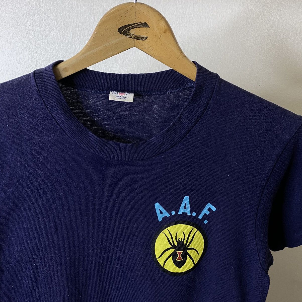 The Real McCoy's Vintage 90s Real Mccoys USAAF AAF War Spider T Shirt Size US XS / EU 42 / 0 - 2 Thumbnail