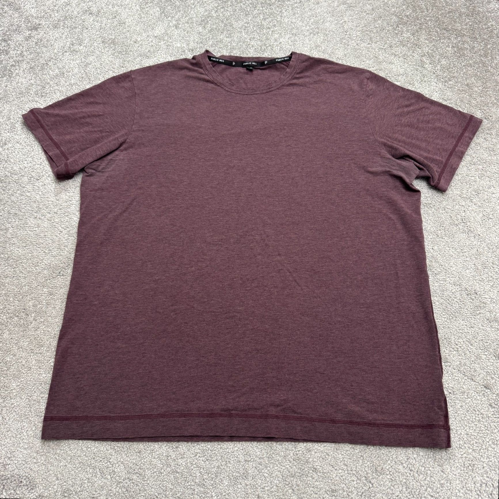 Vintage Public Rec Pima Cotton Tencel Basic T-Shirt Mens 2XL Dark Brown Crew Neck Tee Size US XXL / EU 58 / 5 - 2 Thumbnail