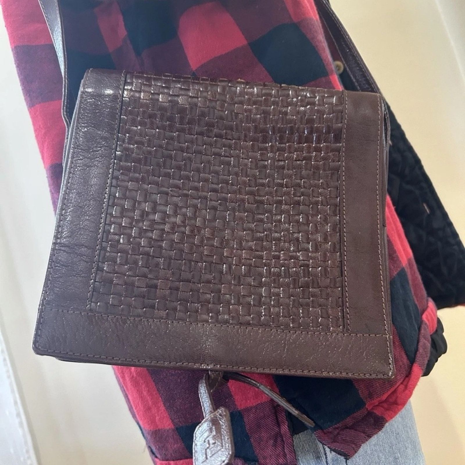 Fendi Fendi Brown Woven Leather Bag Size ONE SIZE - 1 Thumbnail
