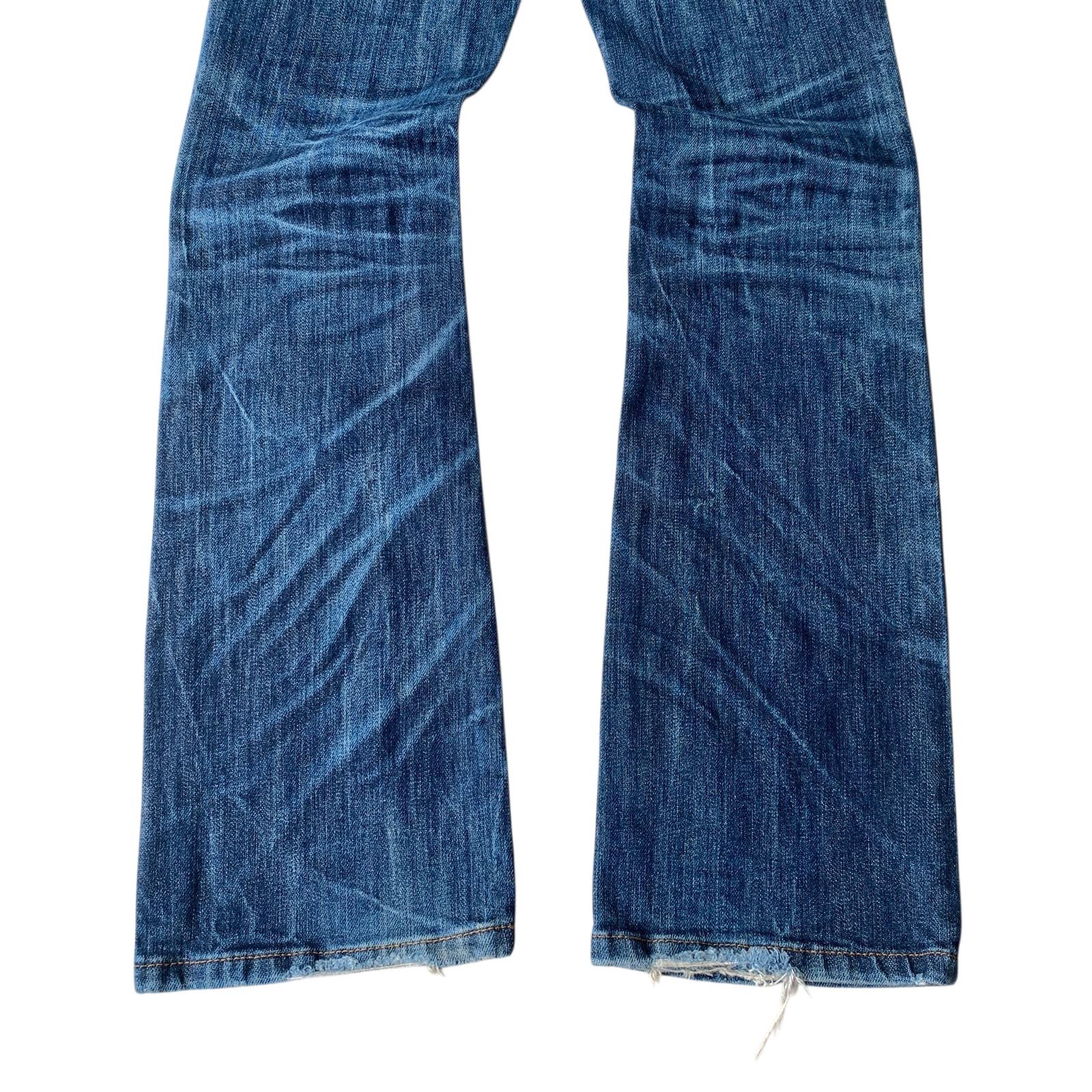 Japanese Brand Piolla Distressed Clawmark ifsix LGB Style Flare Denim Pants Size US 29 - 9 Thumbnail