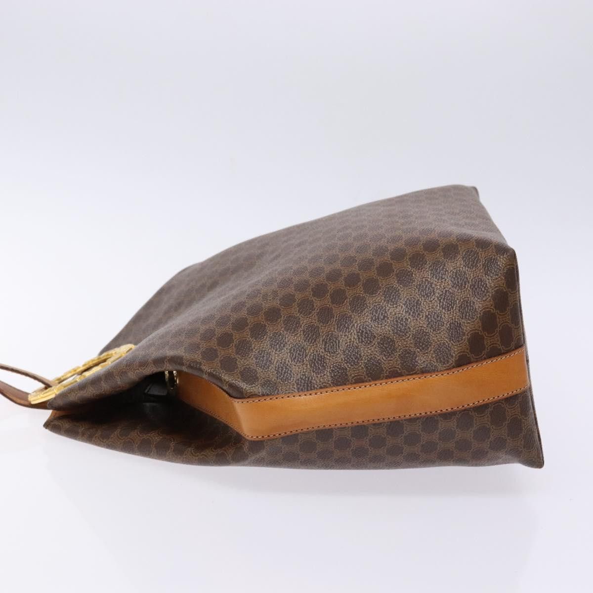 Celine CELINE Macadam Canvas Shoulder Bag Pvc Leather Brown Gold Size ONE SIZE - 5 Thumbnail