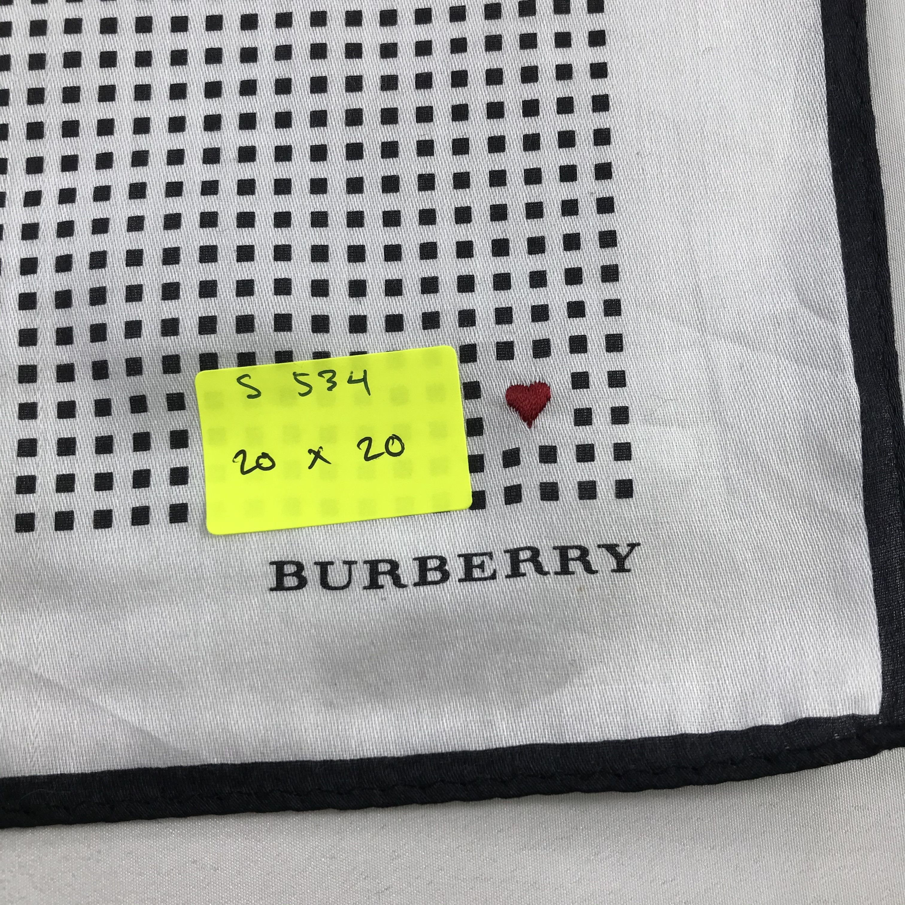 Burberry × Vintage Burberry Bandana / Handkerchief / Neckerchief - S534 Size ONE SIZE - 5 Thumbnail