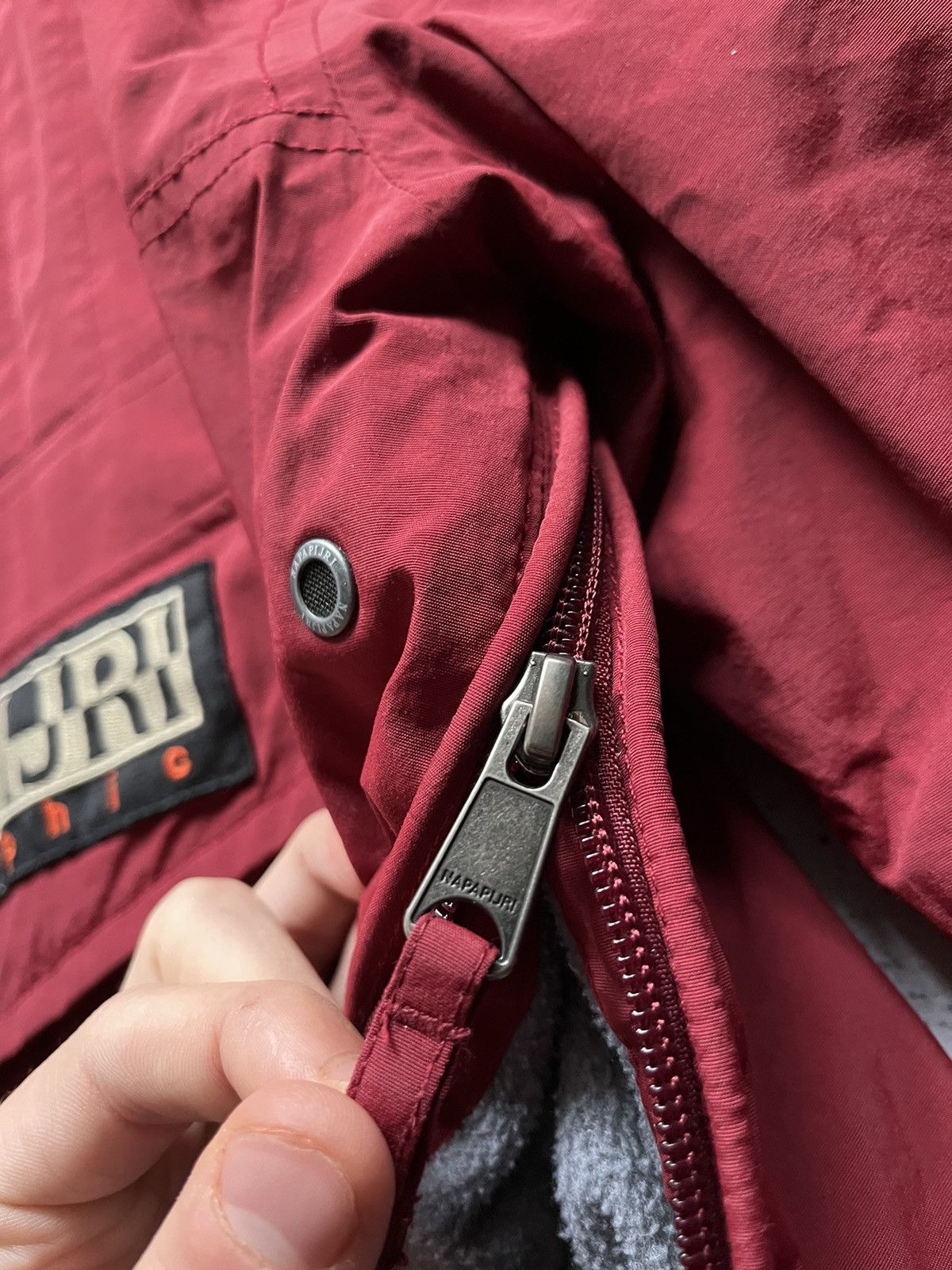 Napapijri × Vintage Vintage Napapijri Skidoo Anorak Outdoor Life Red Size S Y2K Size US S / EU 44-46 / 1 - 5 Thumbnail