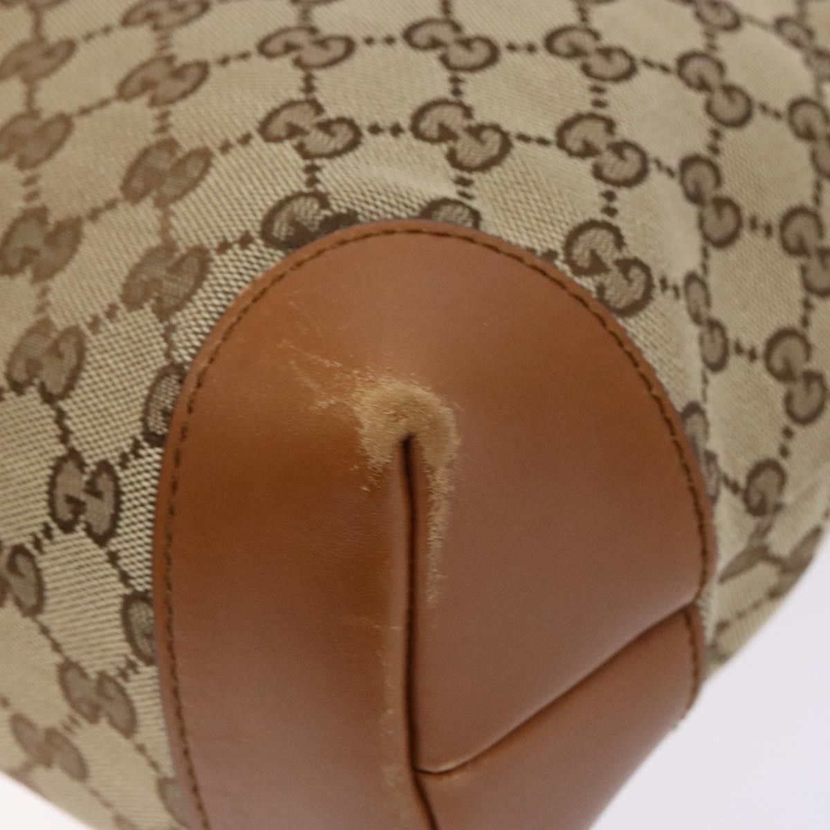 Gucci GUCCI GG Canvas Shoulder Bag Beige Silver Size ONE SIZE - 10 Thumbnail