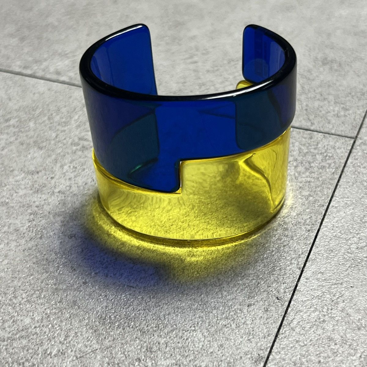 Designer × Issey Miyake Issei Miyake FETE 2Tone Bangle Bracelet Size ONE SIZE - 1 Thumbnail
