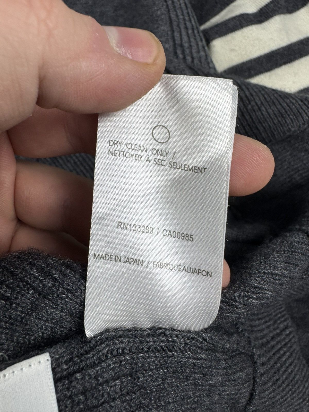 Thom Browne Thom Browne Wool Gray Zip Hoodie Classic Japan Pullover Size US L / EU 52-54 / 3 - 12 Thumbnail