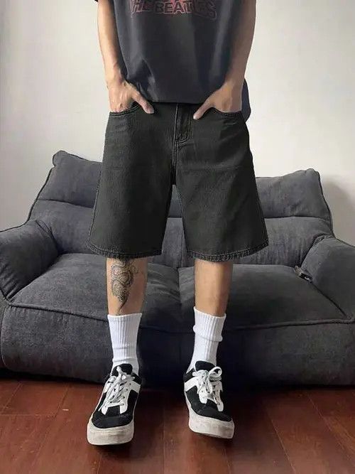 Japanese Brand × Vintage Y2K Vintage EDGY denim jorts shorts Size US 32 / EU 48 - 4 Thumbnail