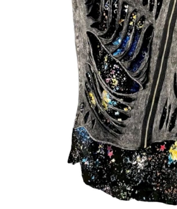 20471120 Double Layer Distressed Grunge Punk Trashed Tee Size US M / EU 48-50 / 2 - 3 Thumbnail