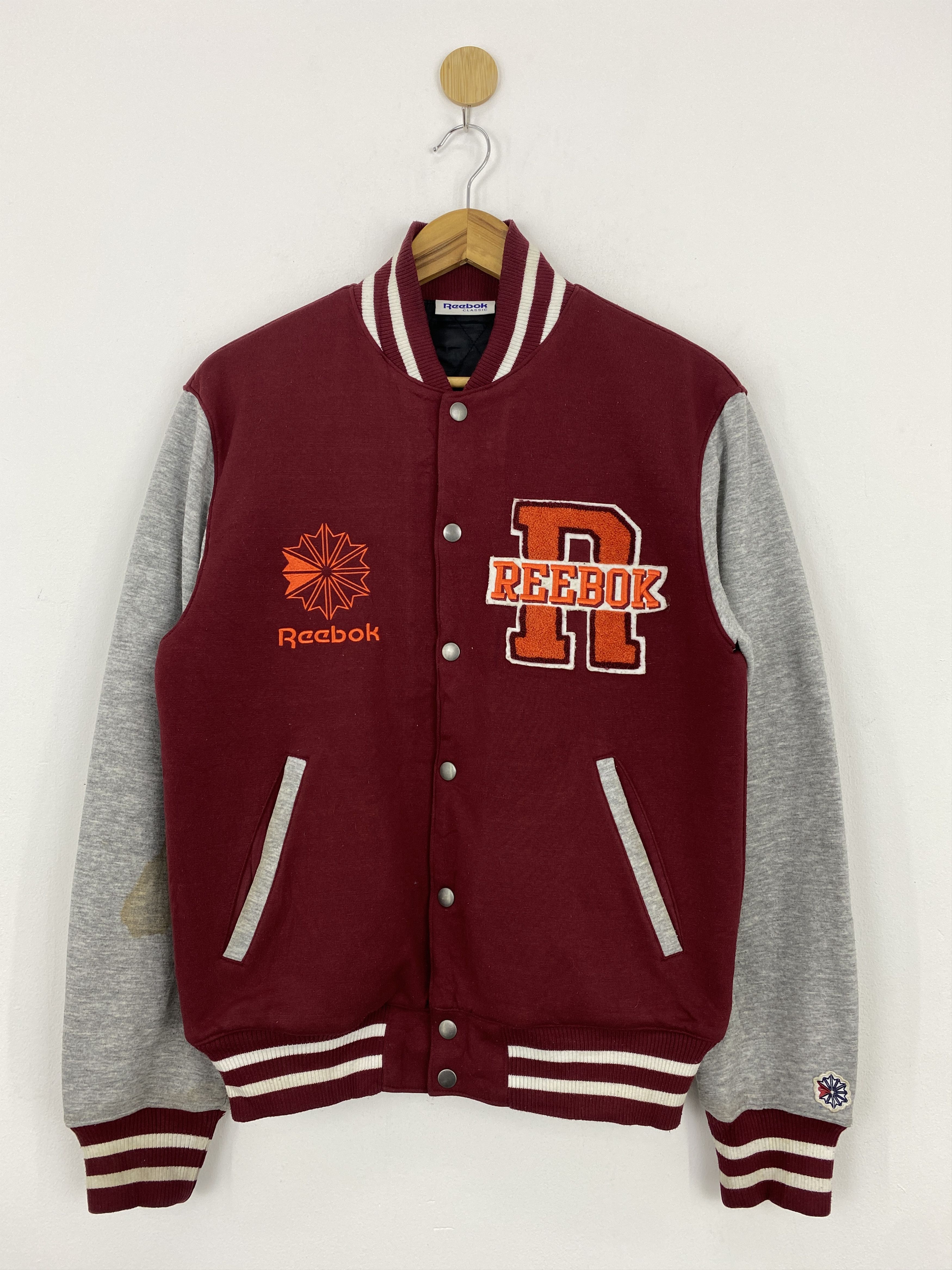 Reebok Vintage 90s Reebok Classic Embroidered Varsity Jacket J1830 Size US S / EU 44-46 / 1 - 1 Thumbnail