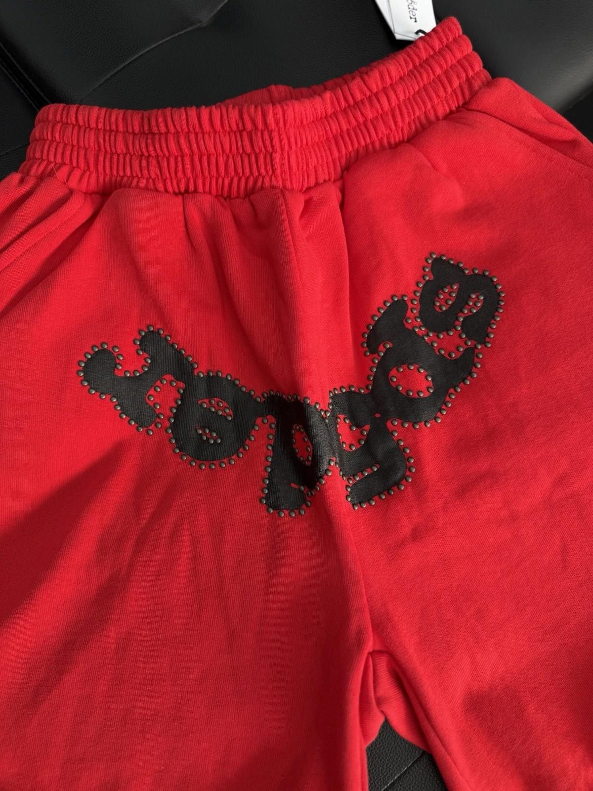 Sp5der Sp5der OG Web V2 Phantom Sweatshort “Red” New Studded (Small Size US 30 / EU 46 - 3 Thumbnail
