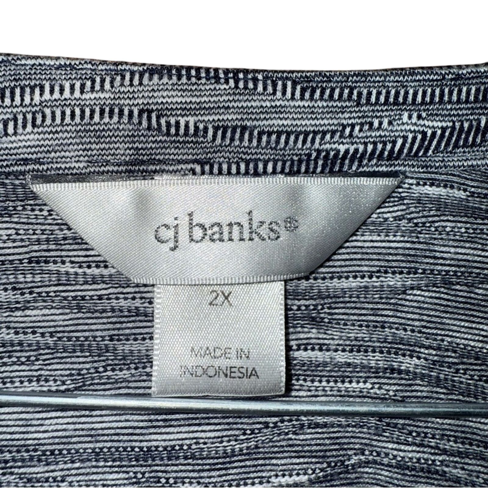 Other CJ Banks Women's Gray Top Size 2X Size XXL / US 16-18 / IT 52-54 - 3 Thumbnail