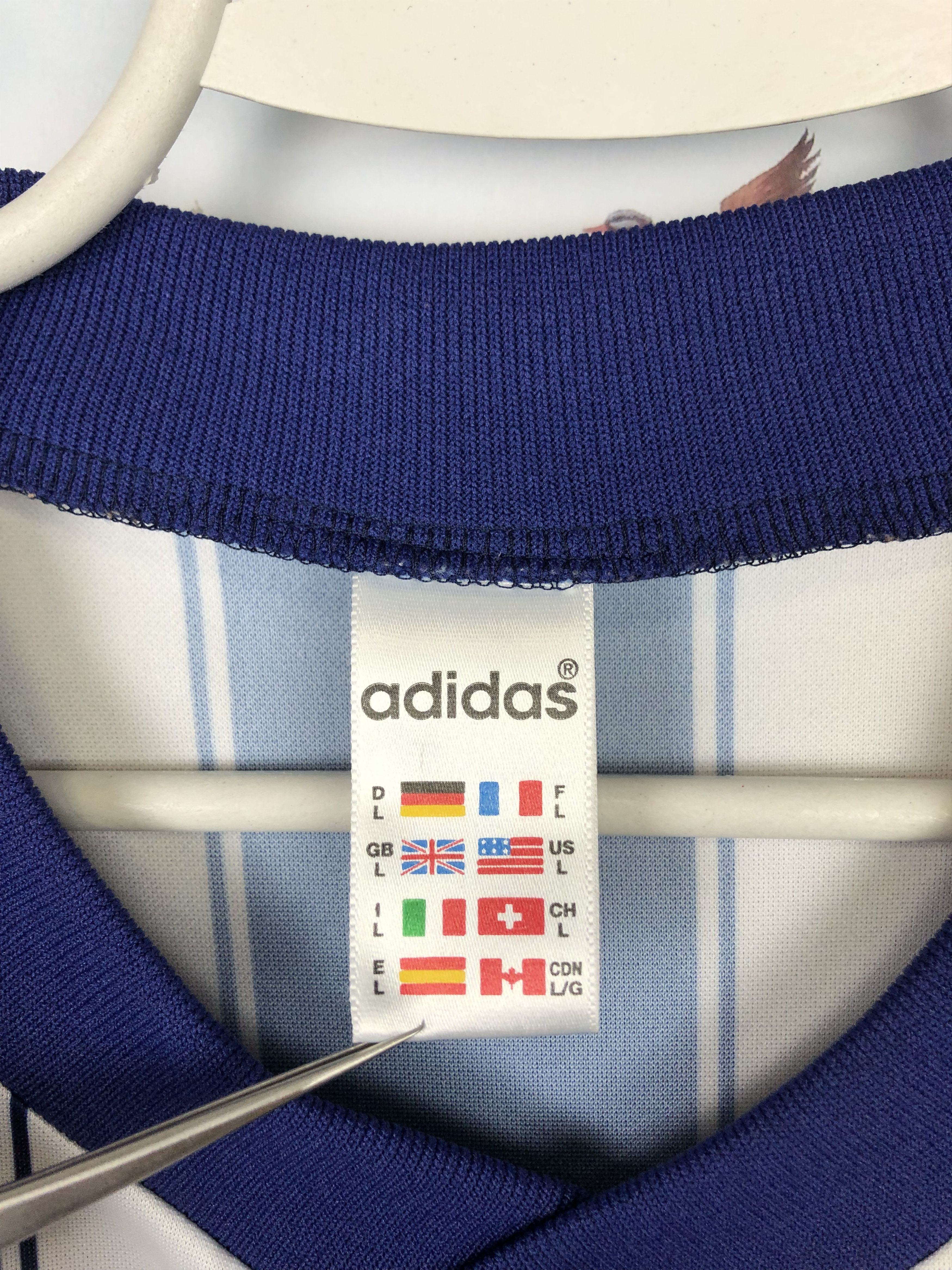 Adidas Vintage Adidas Football Shirt Soccer Template Jersey Tee Size US L / EU 52-54 / 3 - 7 Thumbnail